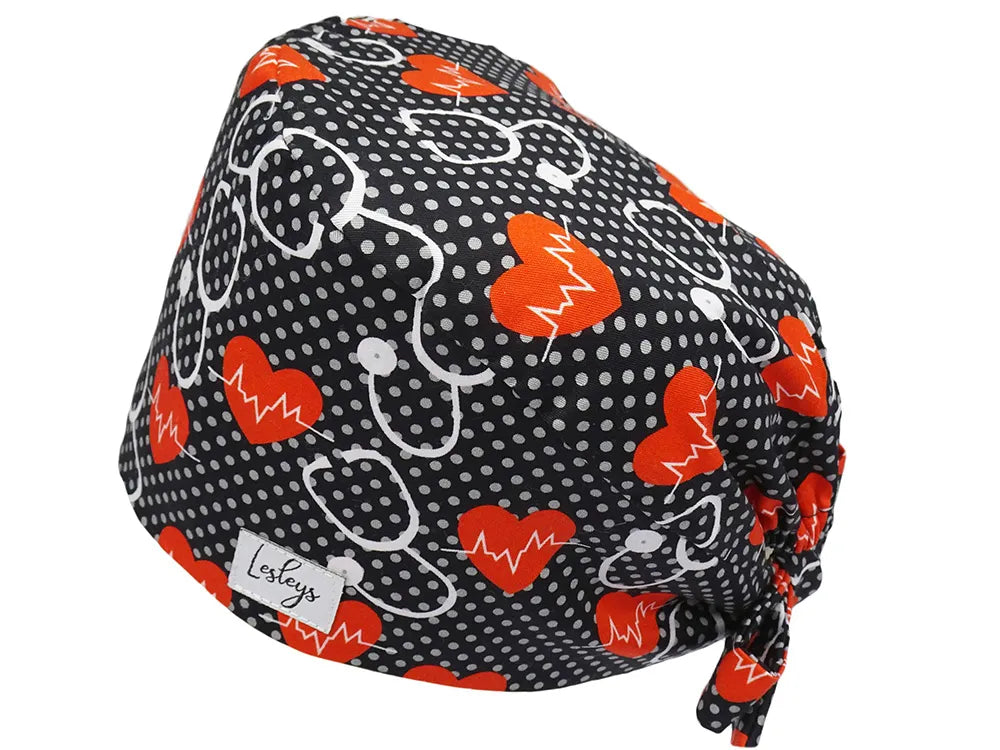 Cotton Scrub Cap - Calot de Bloc - Gorro Quirofano - Cuffia Chirurgica - Stethoscope
