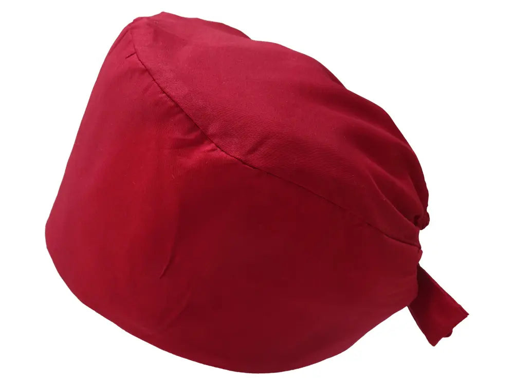 Cotton Scrub Cap - Calot de Bloc - Gorro Quirofano - Cuffia Chirurgica - Dark Red