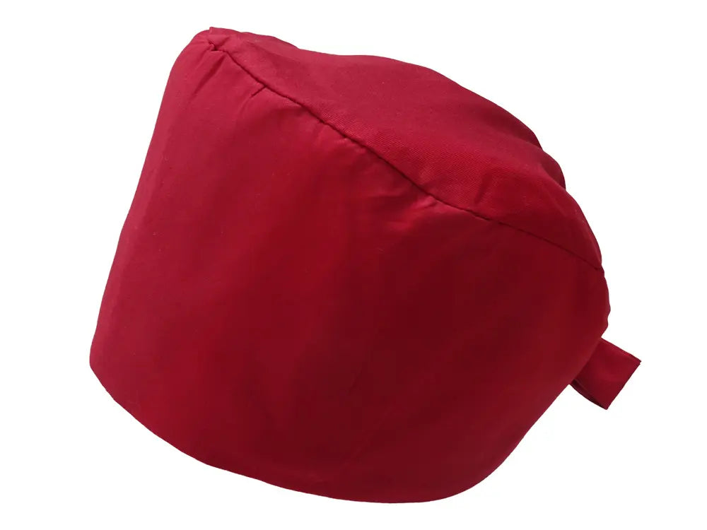 Cotton Scrub Cap - Calot de Bloc - Gorro Quirofano - Cuffia Chirurgica - Dark Red