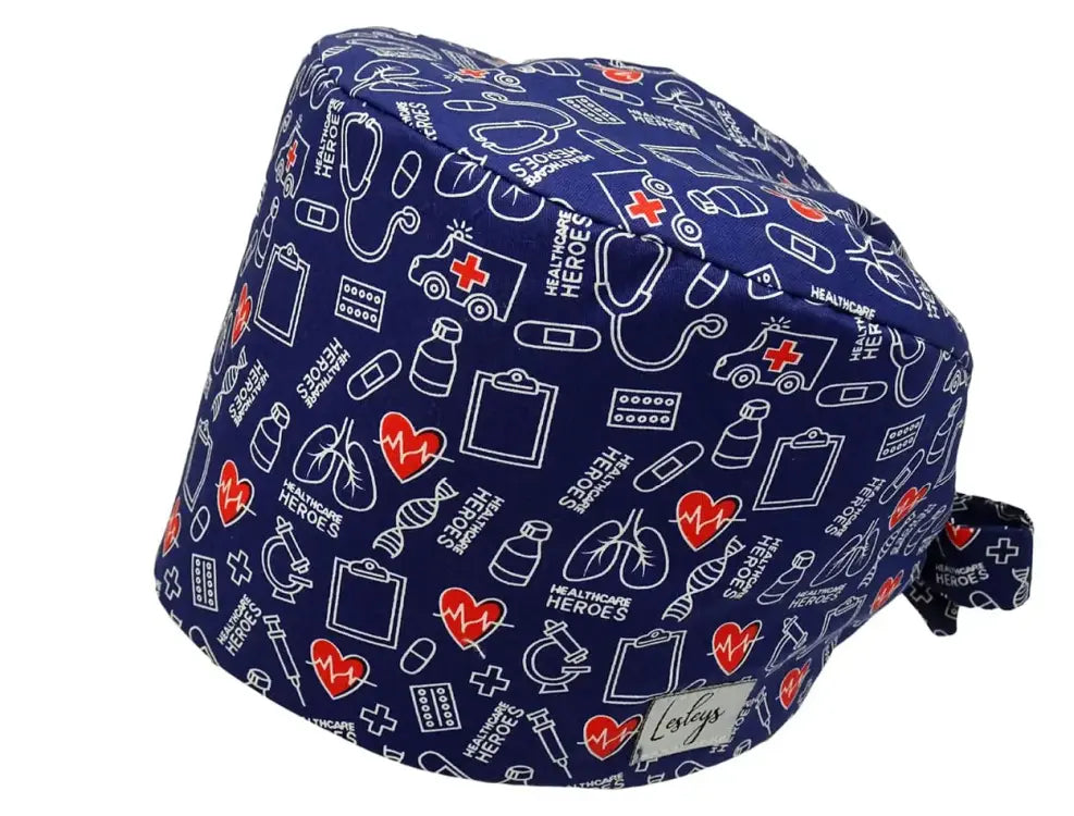 Cotton Scrub Cap - Calot de Bloc - Gorro Quirofano - Cuffia Chirurgica - Healthcare Heroes
