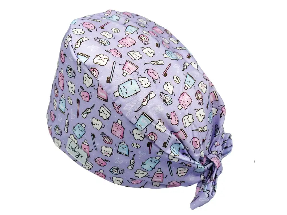 Cotton Scrub Cap - Calot de Bloc - Gorro Quirofano - Cuffia Chirurgica - Happy Teeth
