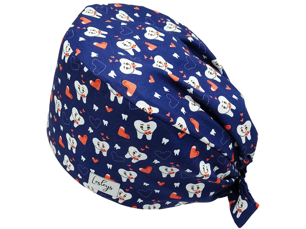 Cotton Scrub Cap - Calot de Bloc - Gorro Quirofano - Cuffia Chirurgica - Cuddle Teeth