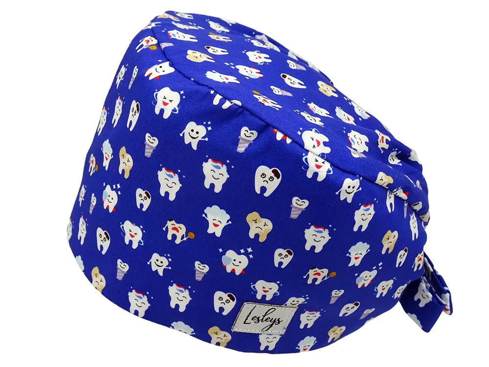 Cotton Scrub Cap - Calot de Bloc - Gorro Quirofano - Cuffia Chirurgica - Tooth Heroes