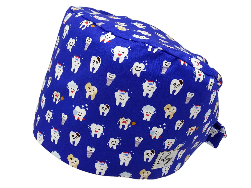 Cotton Scrub Cap - Calot de Bloc - Gorro Quirofano - Cuffia Chirurgica - Tooth Heroes