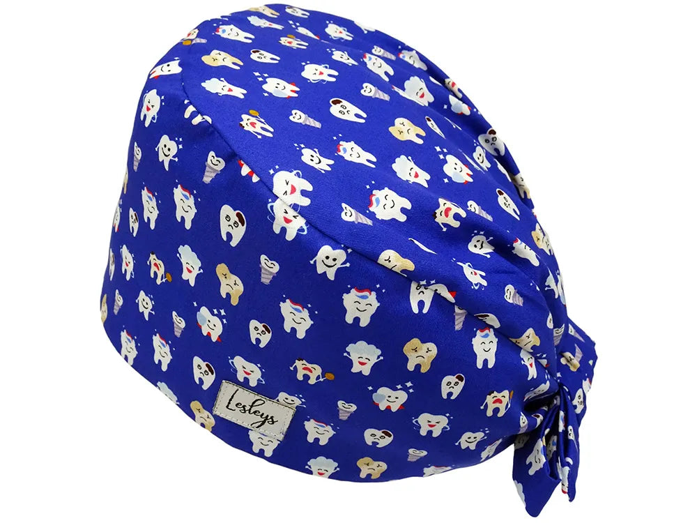 Cotton Scrub Cap - Calot de Bloc - Gorro Quirofano - Cuffia Chirurgica - Tooth Heroes