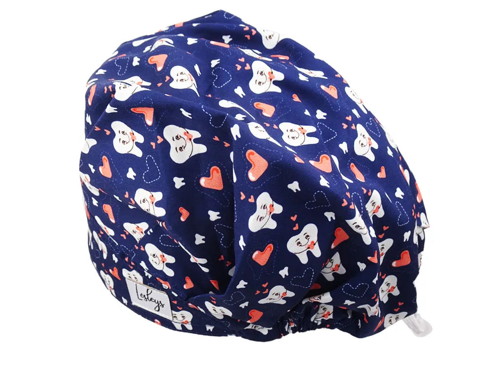 Cotton Scrub Cap - Calot de Bloc - Gorro Quirofano - Cuffia Chirurgica - Cuddle Teeth