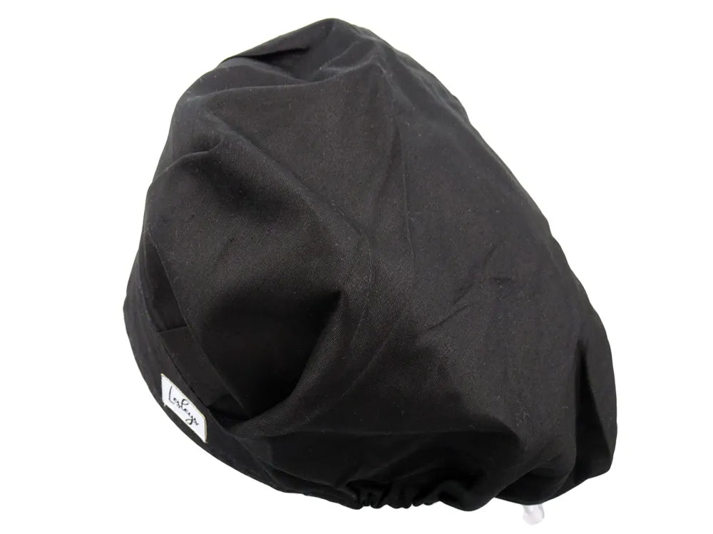 Cotton Scrub Cap - Calot de Bloc - Gorro Quirofano - Cuffia Chirurgica - Color Black