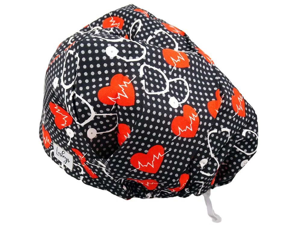 Cotton Scrub Cap - Calot de Bloc - Gorro Quirofano - Cuffia Chirurgica - Stethoscope