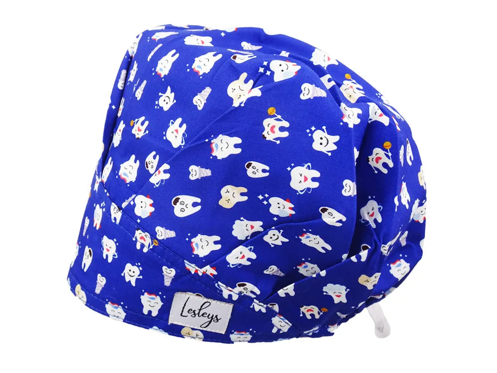 Cotton Scrub Cap - Calot de Bloc - Gorro Quirofano - Cuffia Chirurgica - Tooth Heroes