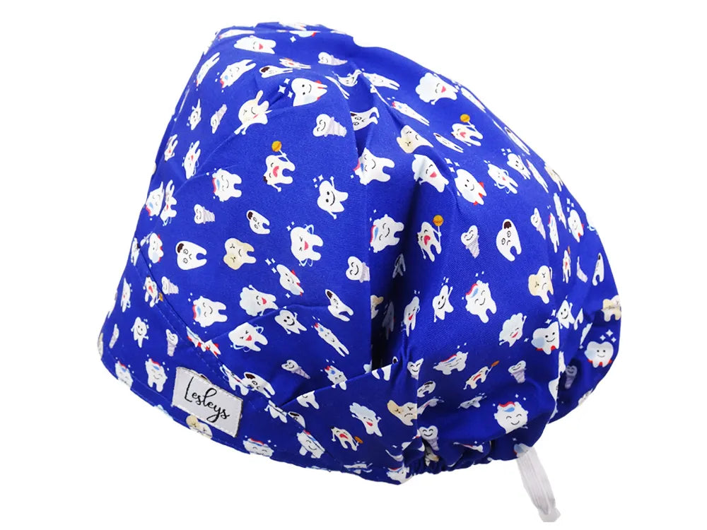 Cotton Scrub Cap - Calot de Bloc - Gorro Quirofano - Cuffia Chirurgica - Tooth Heroes