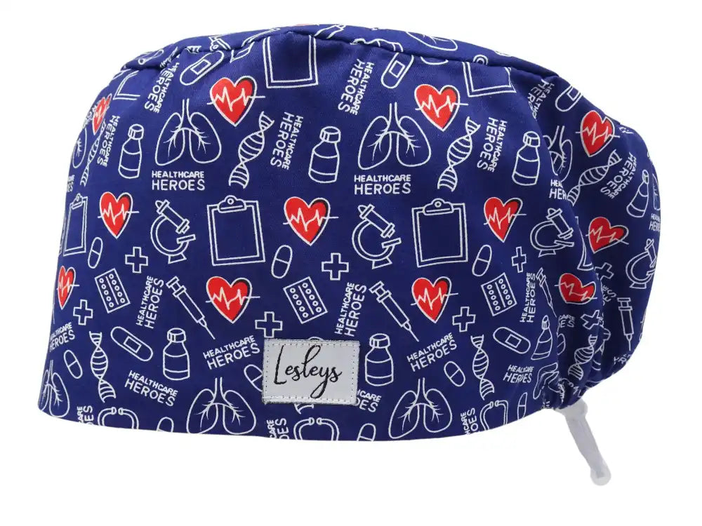 Cotton Scrub Cap - Calot de Bloc - Gorro Quirofano - Cuffia Chirurgica - Healthcare Heroes