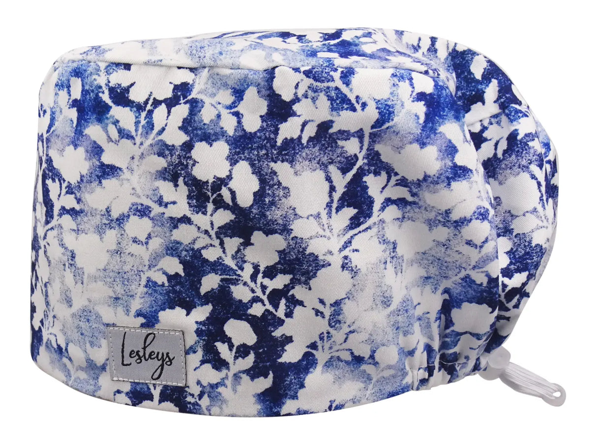 surgical-cap-comfort-indigo-flower