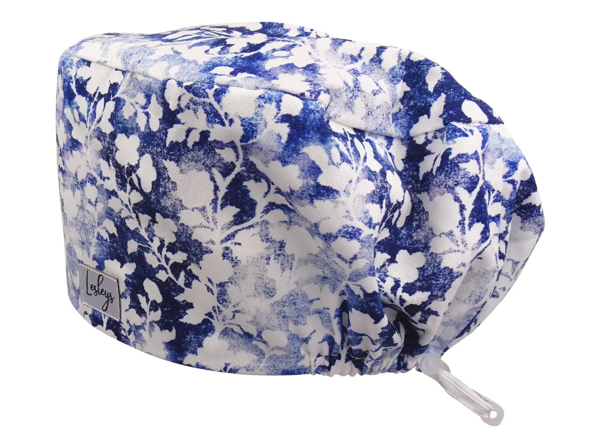surgical-cap-comfort-indigo-flower