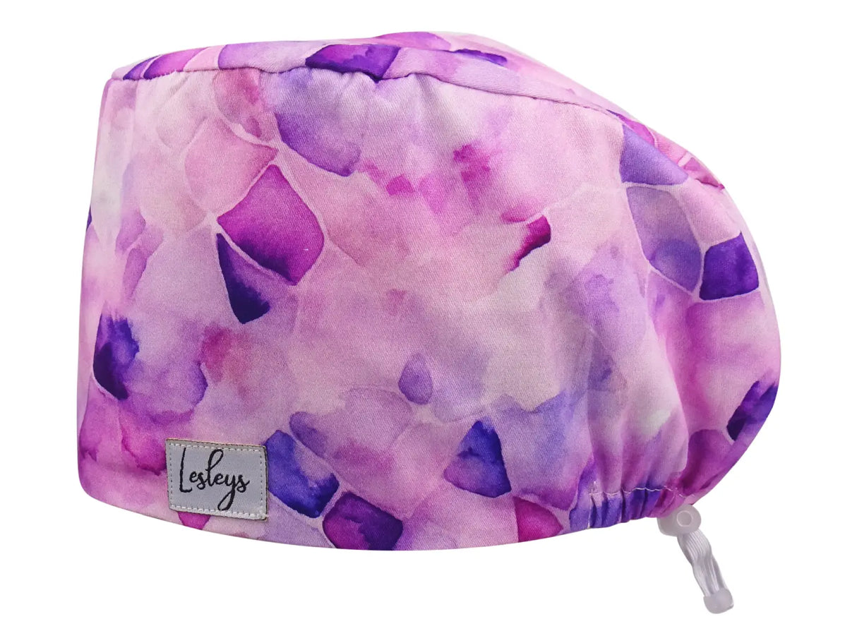 surgical-cap-comfort-pink-watercolor