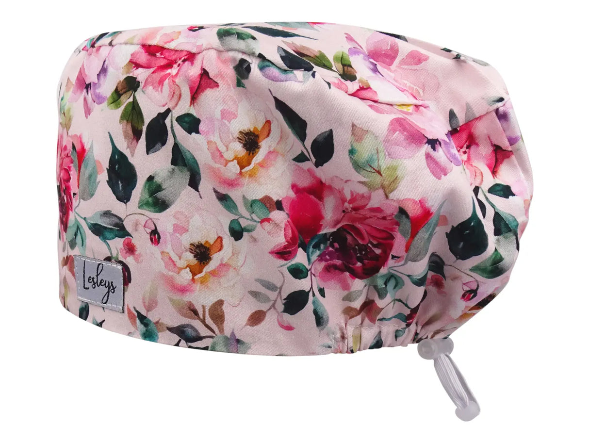 surgical-cap-comfort-elegant-flowers