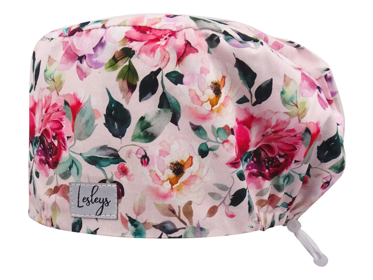 surgical-cap-comfort-elegant-flowers