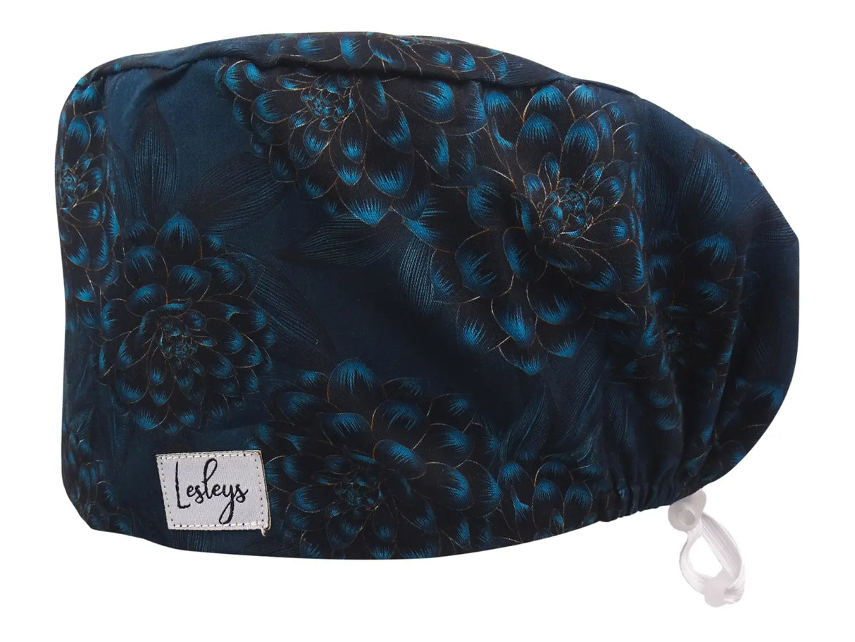 surgical-cap-comfort-dark-flower