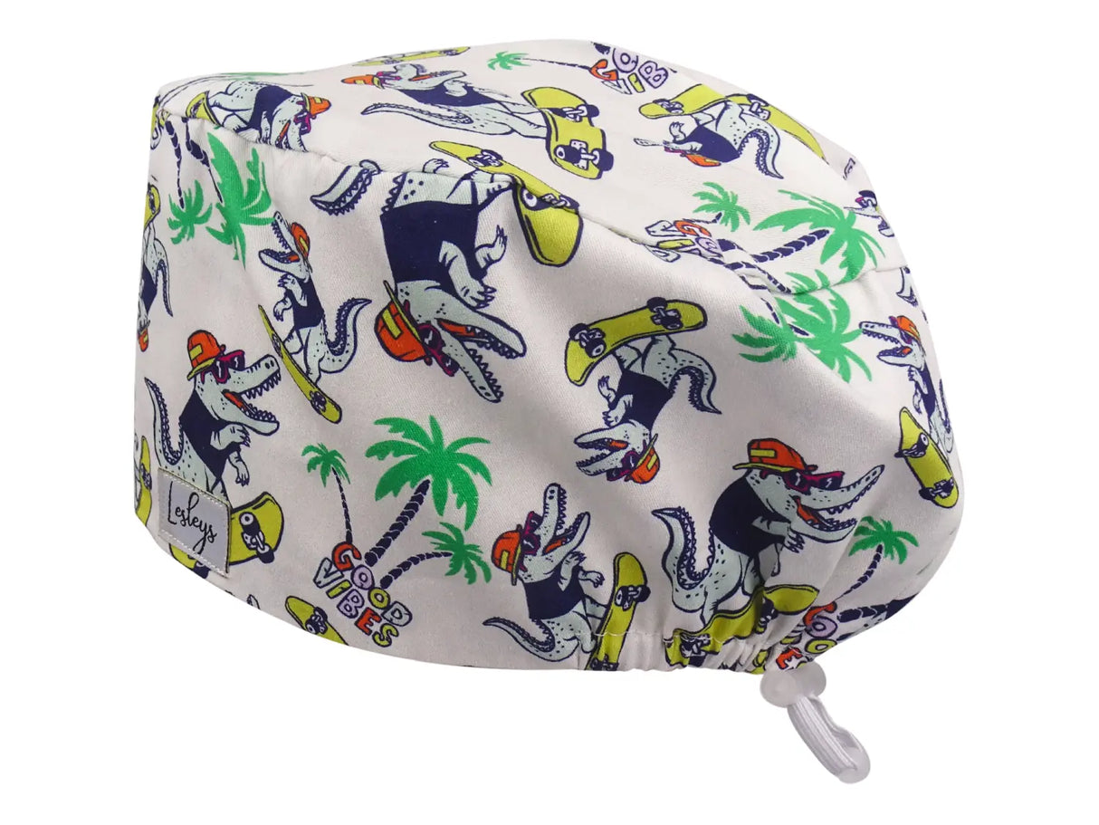 surgical-cap-comfort-skateboard-crocodile