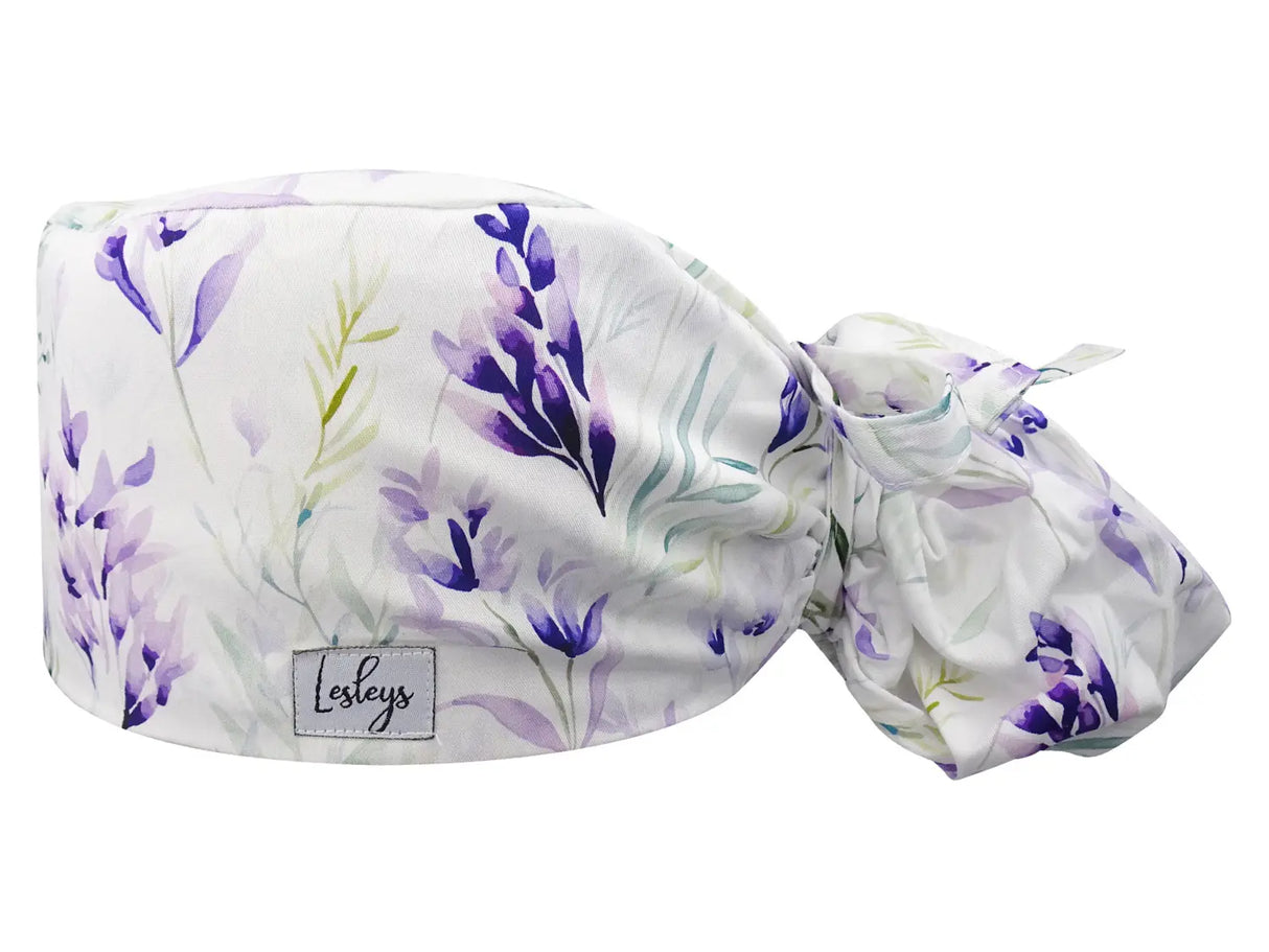 Cotton Scrub Cap - Calot de Bloc - Gorro Quirofano - Cuffia Chirurgica Ponytail Surgical Cap Lobelia