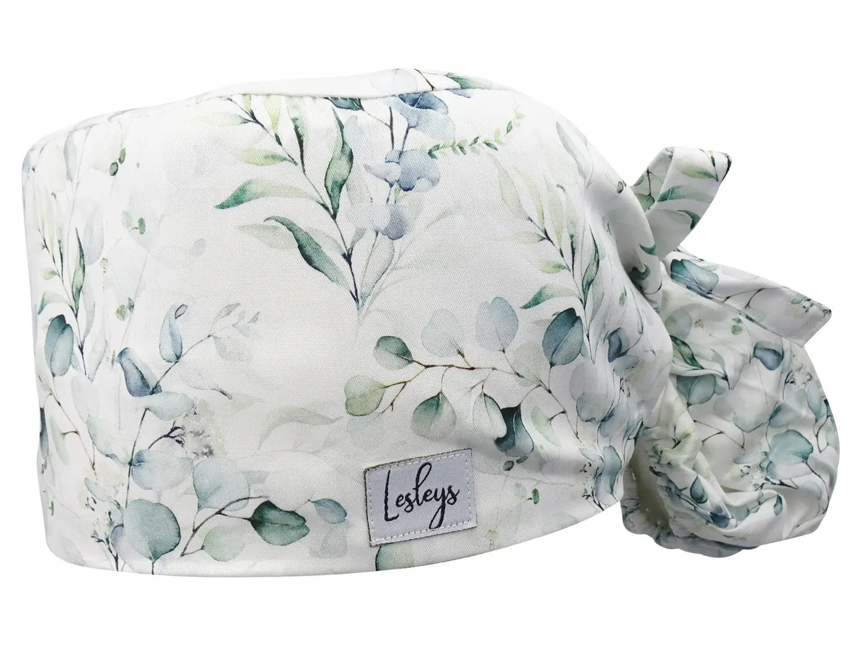 Cotton Scrub Cap - Calot de Bloc - Gorro Quirofano - Cuffia Chirurgica Ponytail Surgical Cap Eucalyptus