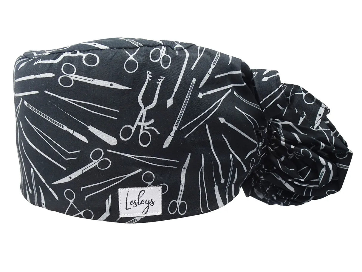 Cotton Scrub Cap - Calot de Bloc - Gorro Quirofano - Cuffia Chirurgica Ponytail Surgical Cap Medical Instruments