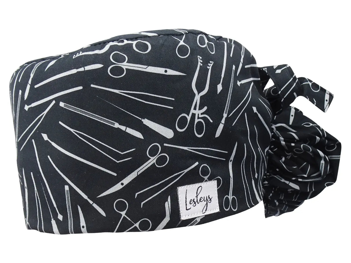 Cotton Scrub Cap - Calot de Bloc - Gorro Quirofano - Cuffia Chirurgica Ponytail Surgical Cap Medical Instruments