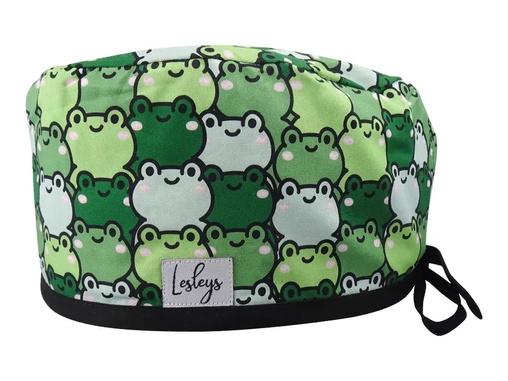 Slim Surgical Cap - Frogs