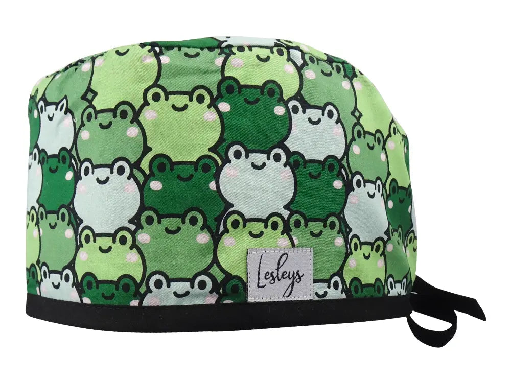 Slim Surgical Cap - Frogs