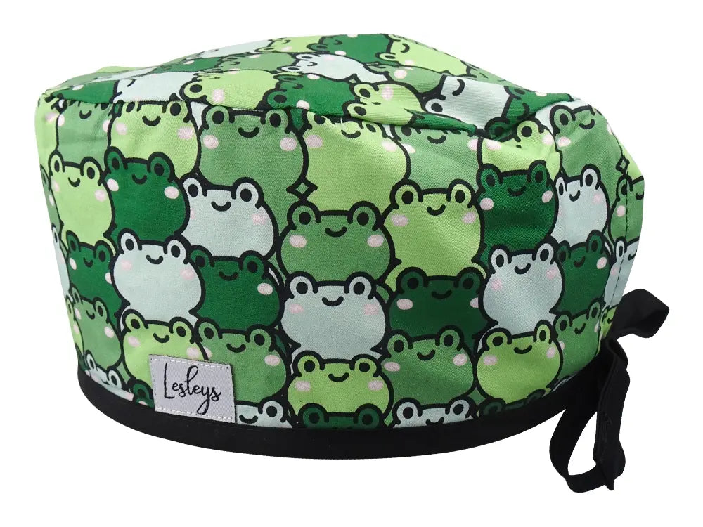 Slim Surgical Cap - Frogs