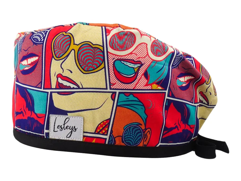 slim-surgical-cap-Comic-Book