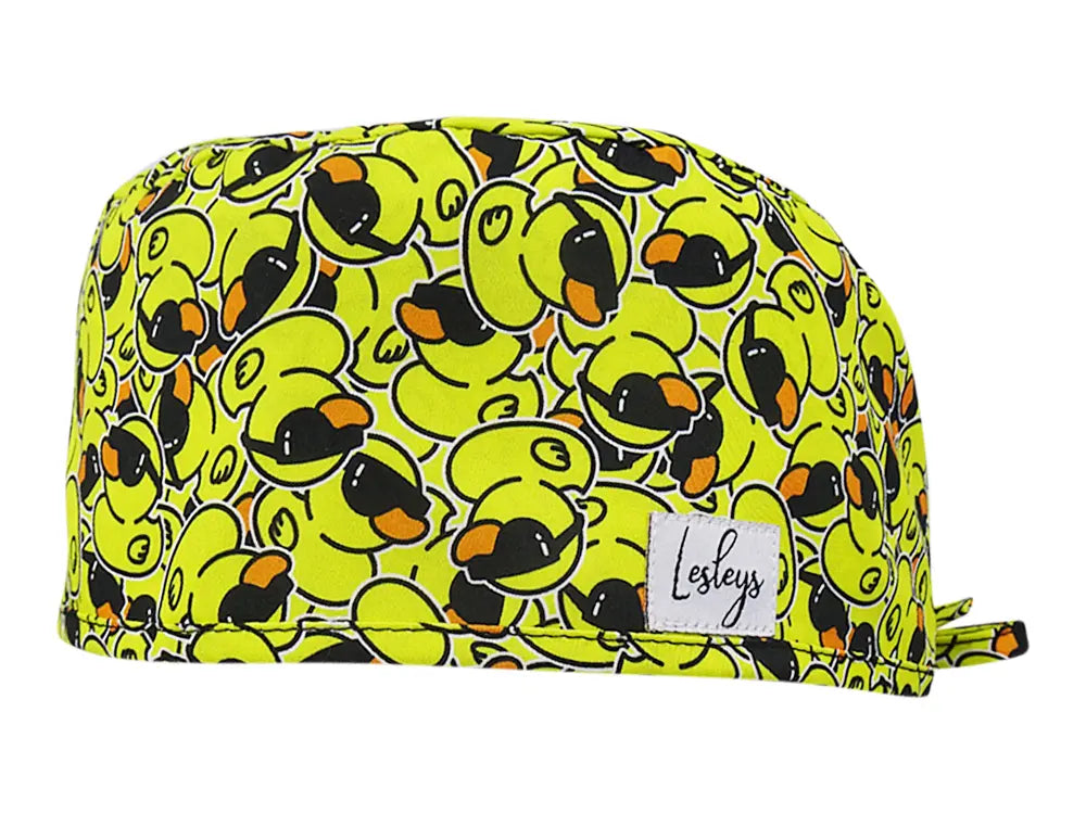 Cotton Scrub Cap - Calot de Bloc - Gorro Quirofano - Cuffia Chirurgica - Squeaky Duck