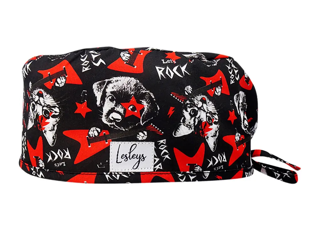 Cotton Scrub Cap - Calot de Bloc - Gorro Quirofano - Cuffia Chirurgica - Rockstar Pets