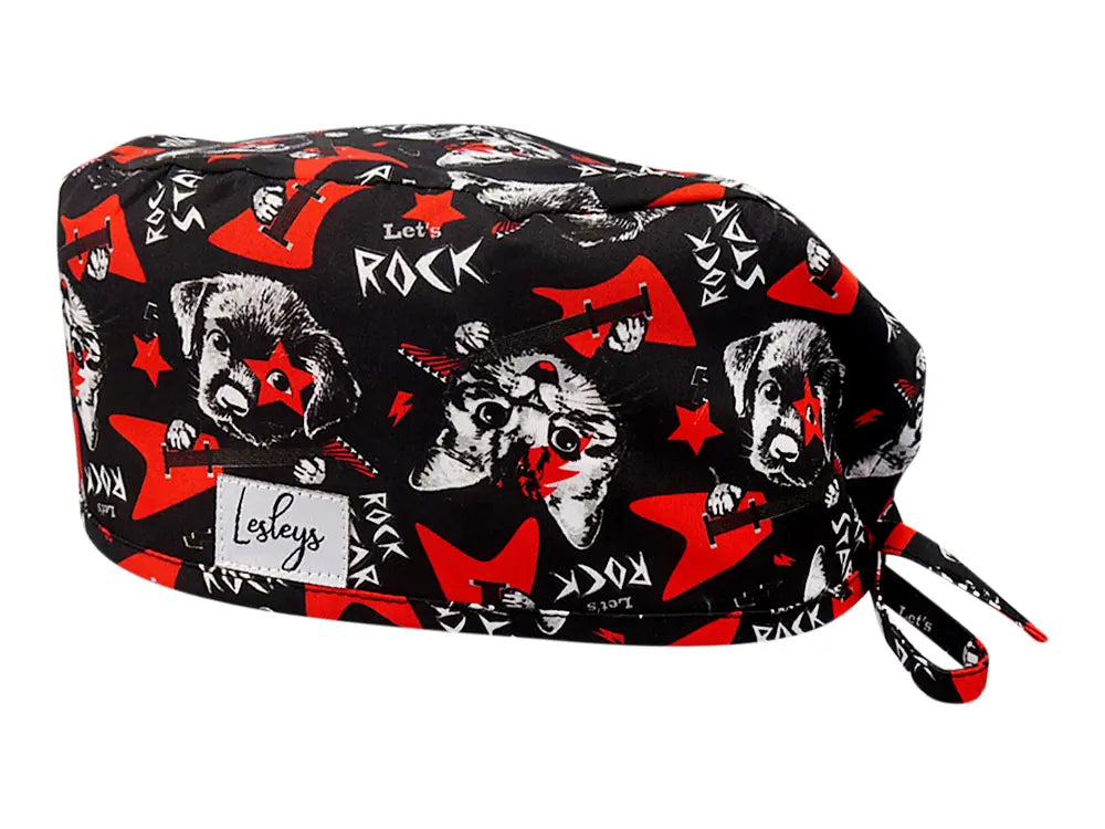 Cotton Scrub Cap - Calot de Bloc - Gorro Quirofano - Cuffia Chirurgica - Rockstar Pets