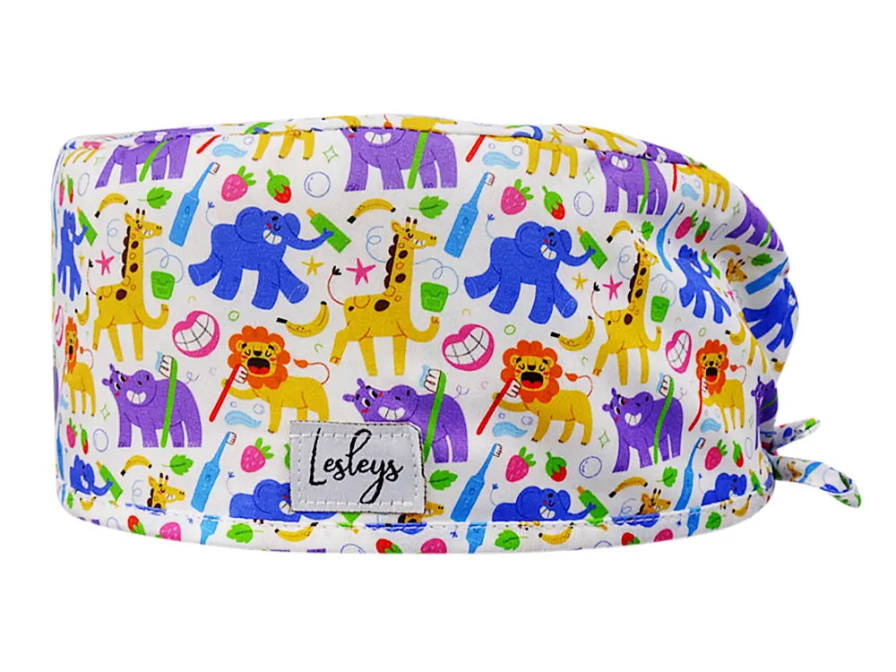Cotton Scrub Cap - Calot de Bloc - Gorro Quirofano - Cuffia Chirurgica - Milk Teeth