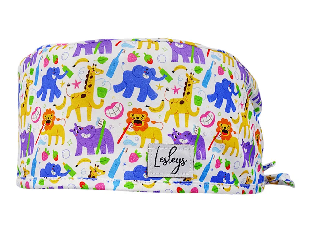 Cotton Scrub Cap - Calot de Bloc - Gorro Quirofano - Cuffia Chirurgica - Milk Teeth