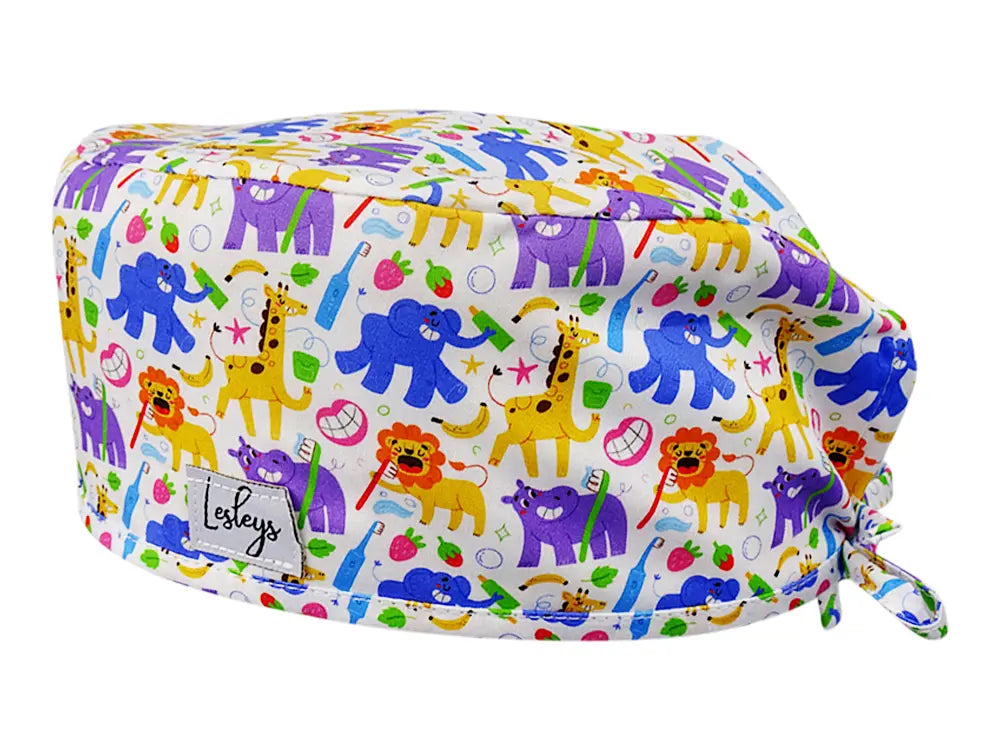Cotton Scrub Cap - Calot de Bloc - Gorro Quirofano - Cuffia Chirurgica - Milk Teeth