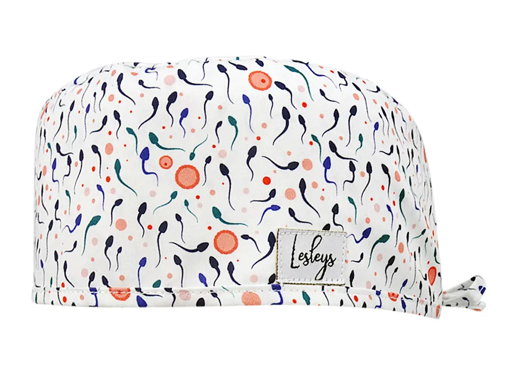 Cotton Scrub Cap - Calot de Bloc - Gorro Quirofano - Cuffia Chirurgica - Sperm Cells
