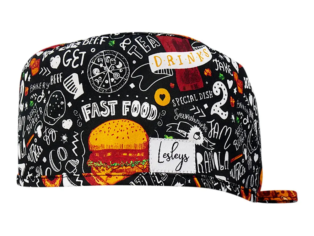Cotton Scrub Cap - Calot de Bloc - Gorro Quirofano - Cuffia Chirurgica - Fast Food