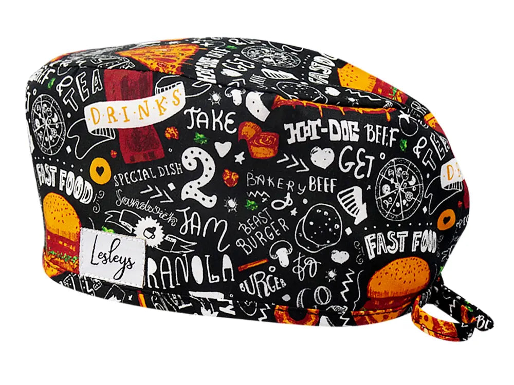 Cotton Scrub Cap - Calot de Bloc - Gorro Quirofano - Cuffia Chirurgica - Fast Food