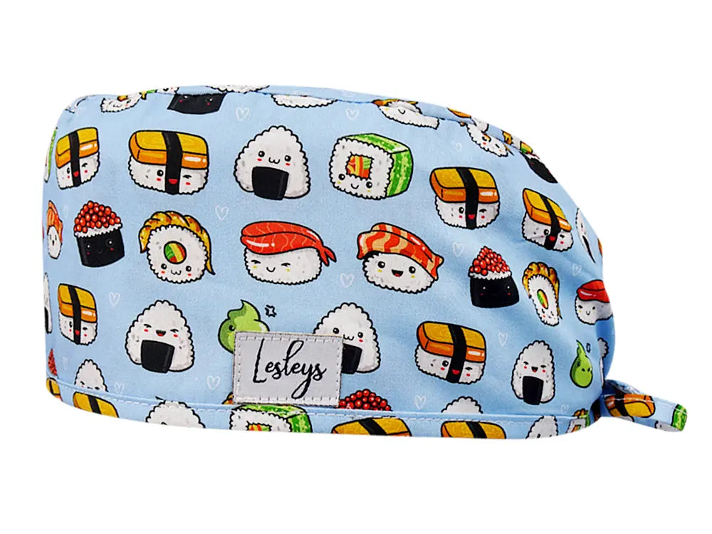 Cotton Scrub Cap - Calot de Bloc - Gorro Quirofano - Cuffia Chirurgica - Sushi