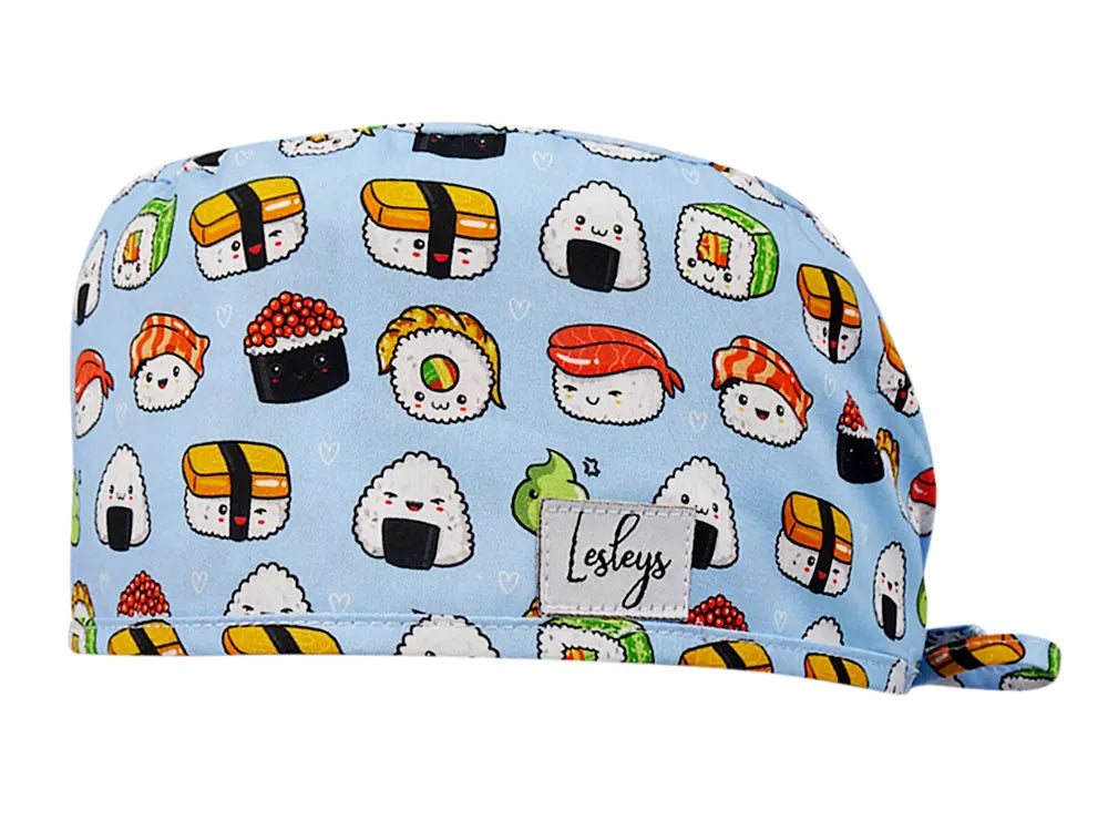 Cotton Scrub Cap - Calot de Bloc - Gorro Quirofano - Cuffia Chirurgica - Sushi