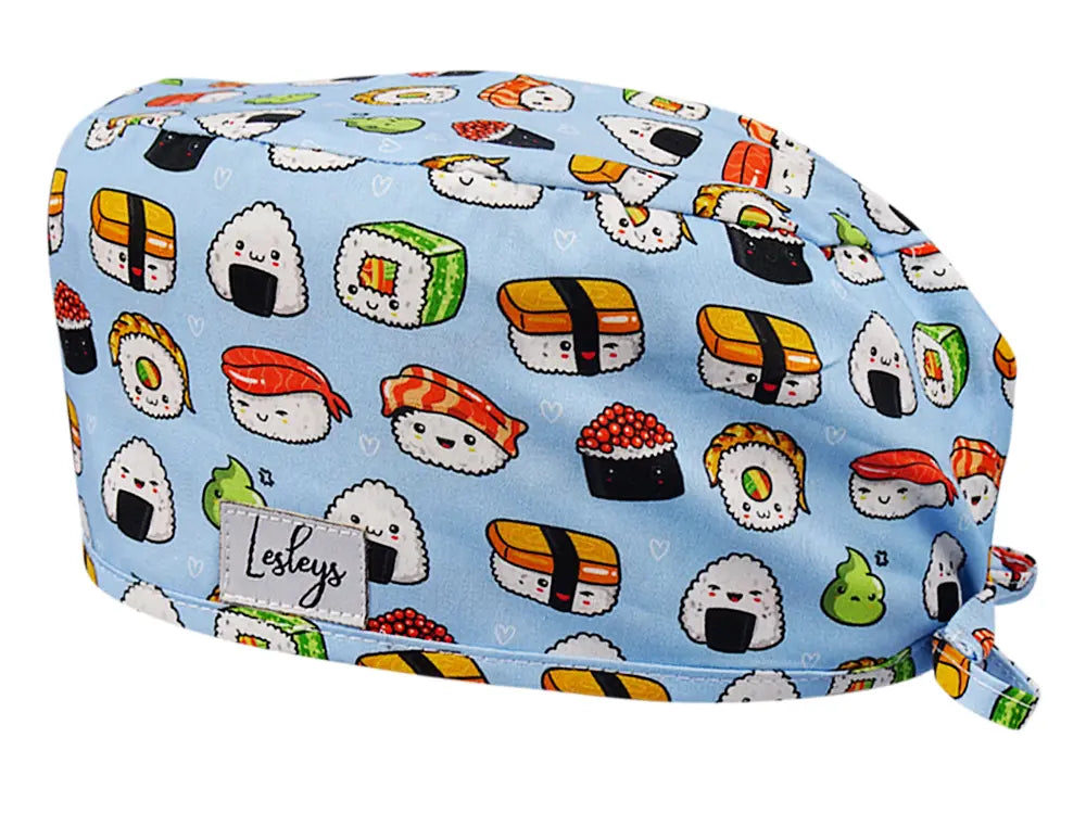 Cotton Scrub Cap - Calot de Bloc - Gorro Quirofano - Cuffia Chirurgica - Sushi