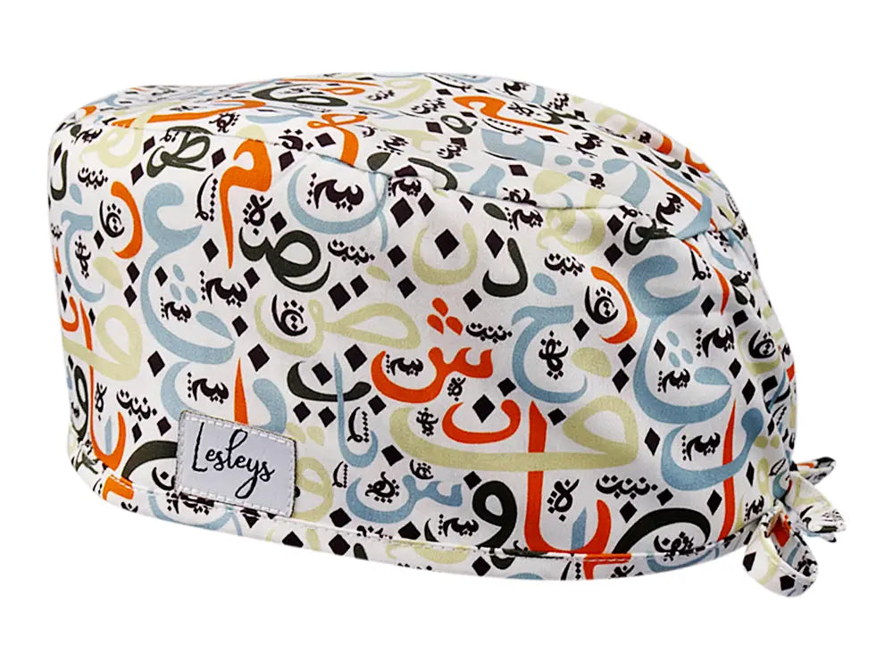 Cotton Scrub Cap - Calot de Bloc - Gorro Quirofano - Cuffia Chirurgica - Arabic