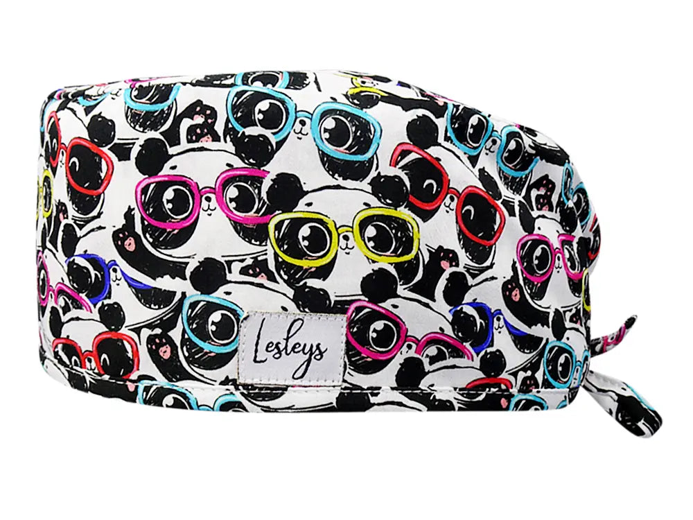 Cotton Scrub Cap - Calot de Bloc - Gorro Quirofano - Cuffia Chirurgica - Cool Panda