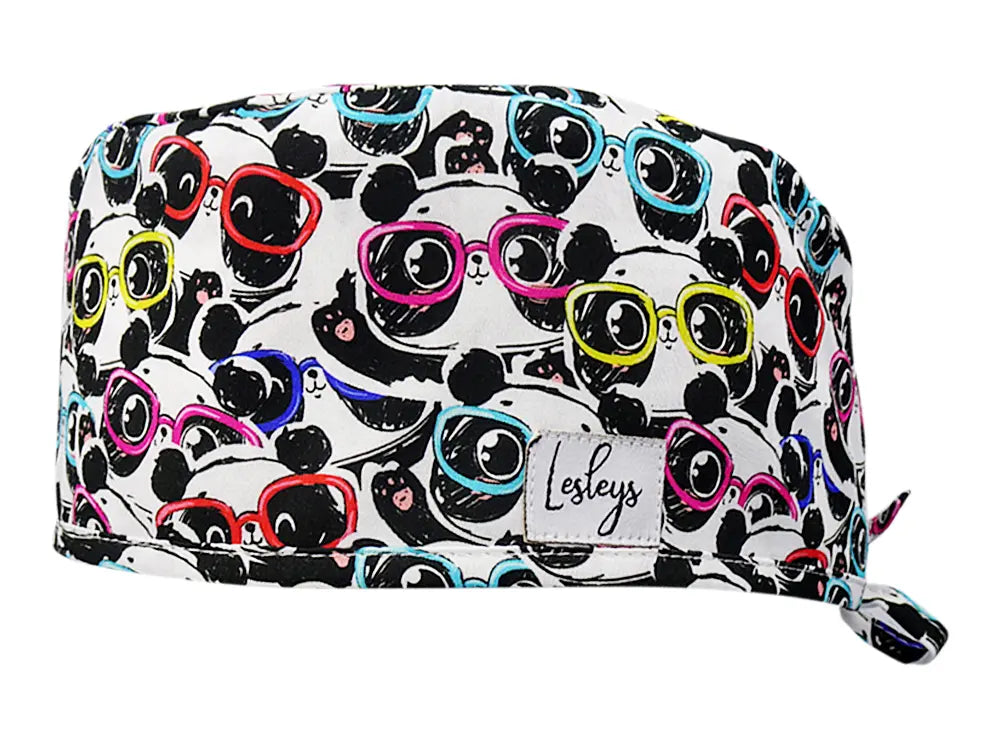 Cotton Scrub Cap - Calot de Bloc - Gorro Quirofano - Cuffia Chirurgica - Cool Panda