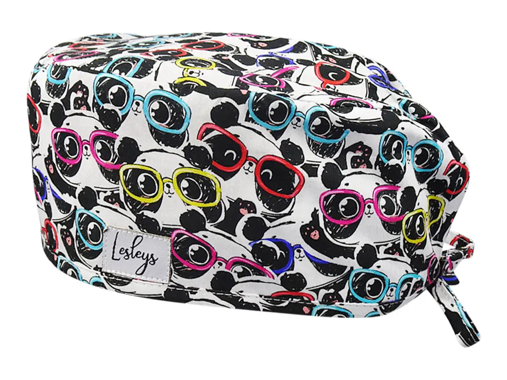 Cotton Scrub Cap - Calot de Bloc - Gorro Quirofano - Cuffia Chirurgica - Cool Panda