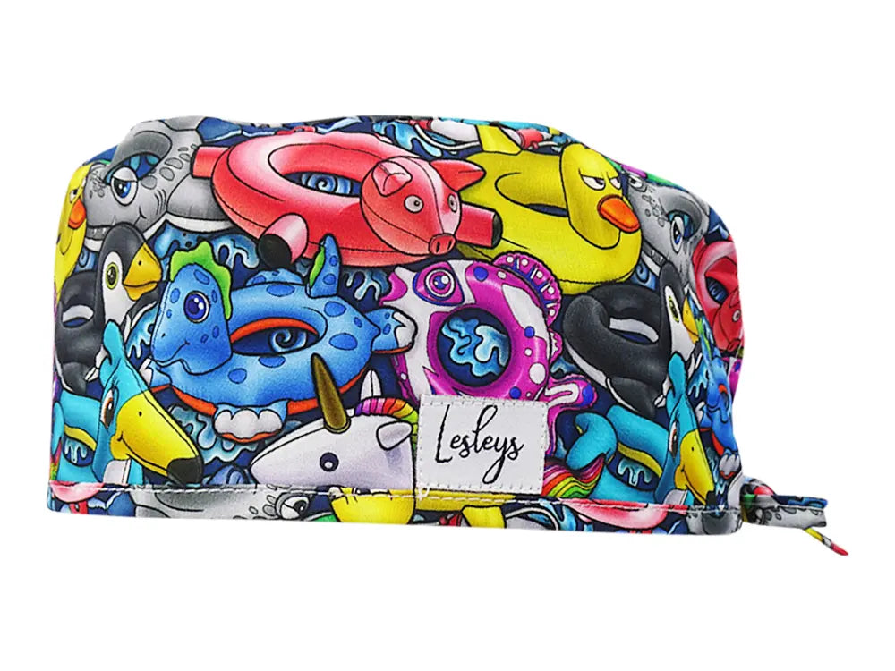 Cotton Scrub Cap - Calot de Bloc - Gorro Quirofano - Cuffia Chirurgica - Floating Tires