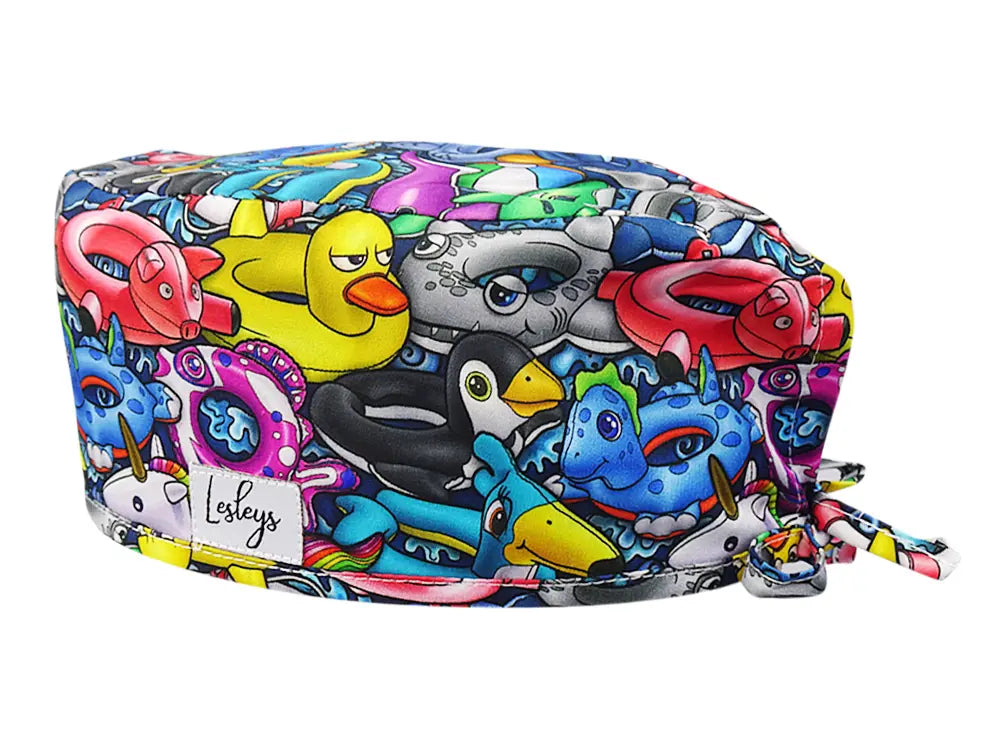 Cotton Scrub Cap - Calot de Bloc - Gorro Quirofano - Cuffia Chirurgica - Floating Tires