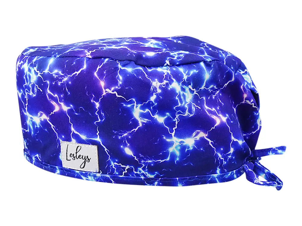 Cotton Scrub Cap - Calot de Bloc - Gorro Quirofano - Cuffia Chirurgica - Lightning