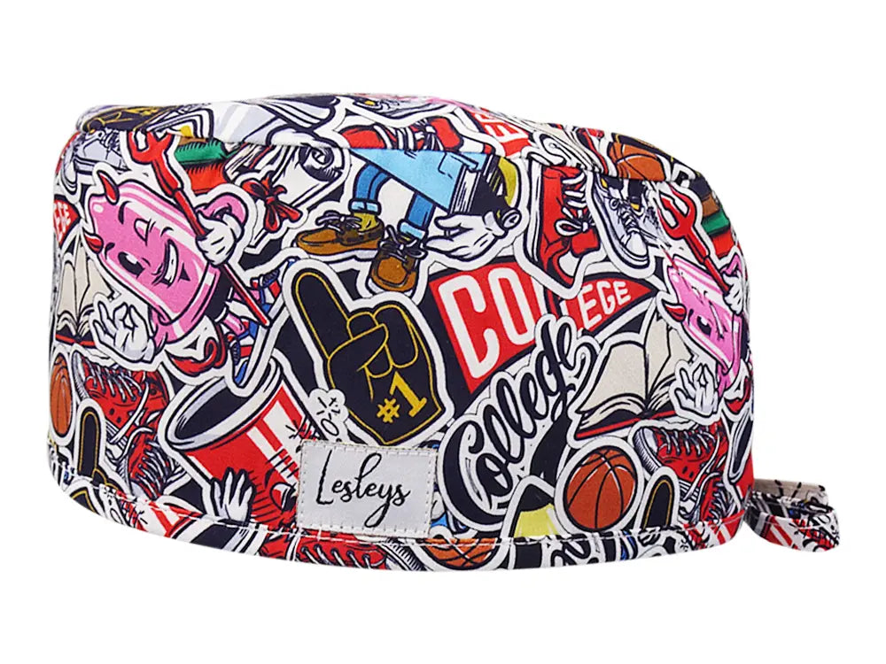 Cotton Scrub Cap - Calot de Bloc - Gorro Quirofano - Cuffia Chirurgica - College